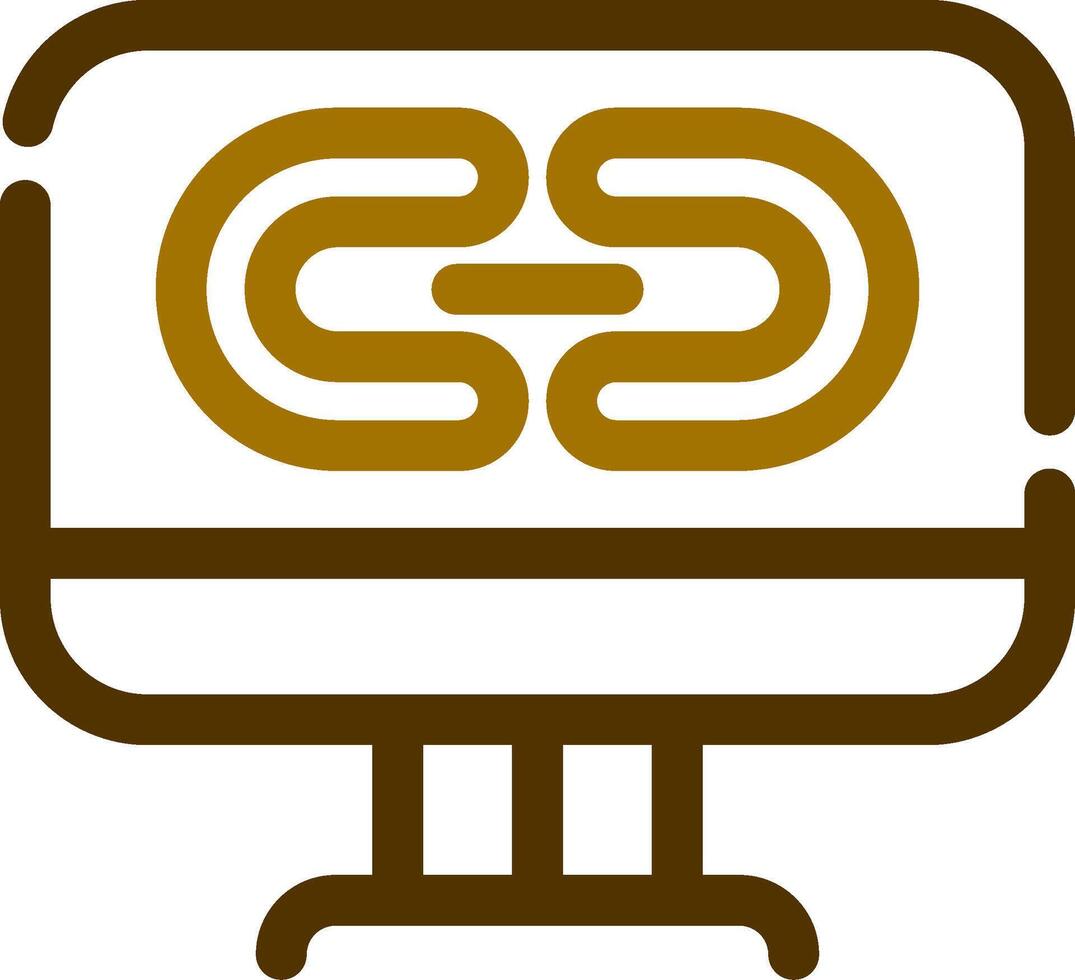 Link Creative Icon Design vector