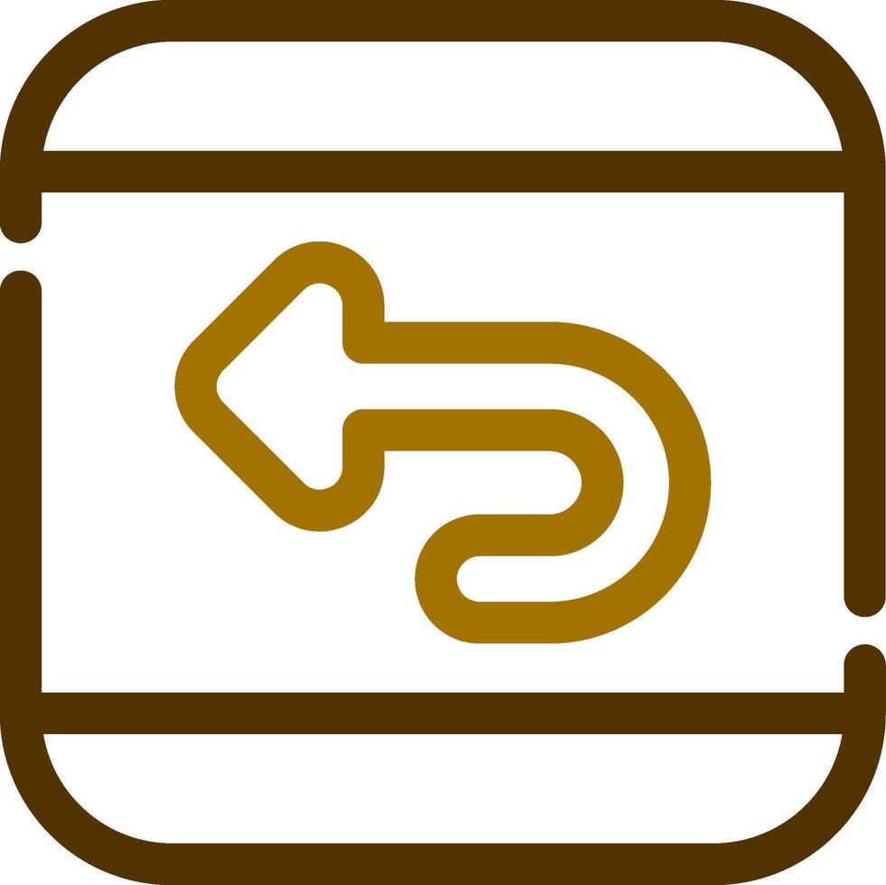 Undo Creative Icon Design vector