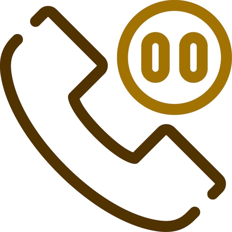 Phone Pause Creative Icon Design vector