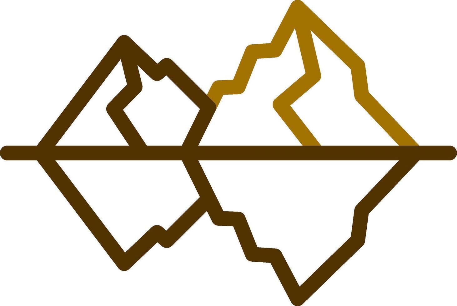 Iceberg Creative Icon Design vector