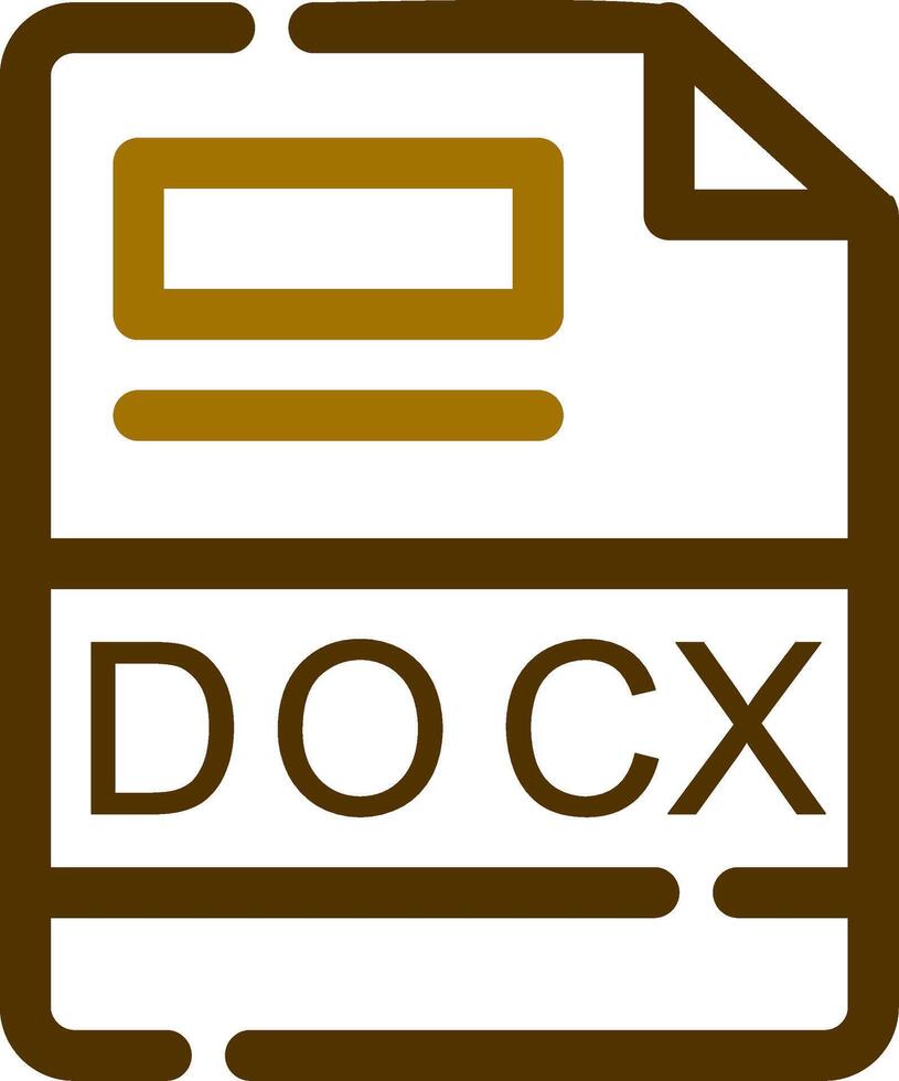DOCX Creative Icon Design vector