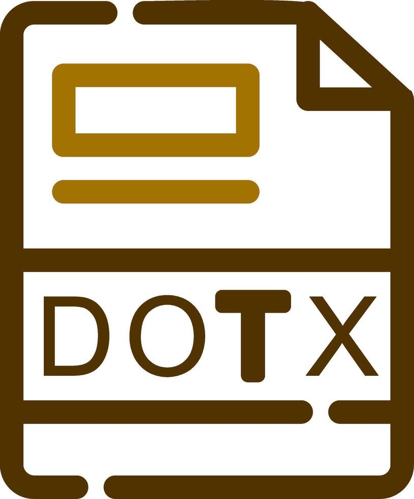 DOTX Creative Icon Design vector