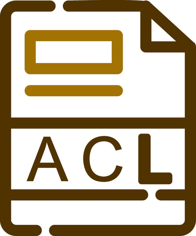 ACL Creative Icon Design vector