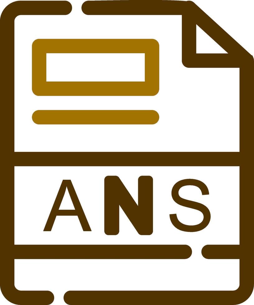ANS Creative Icon Design vector