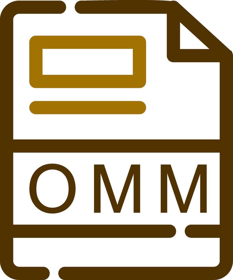 OMM Creative Icon Design vector