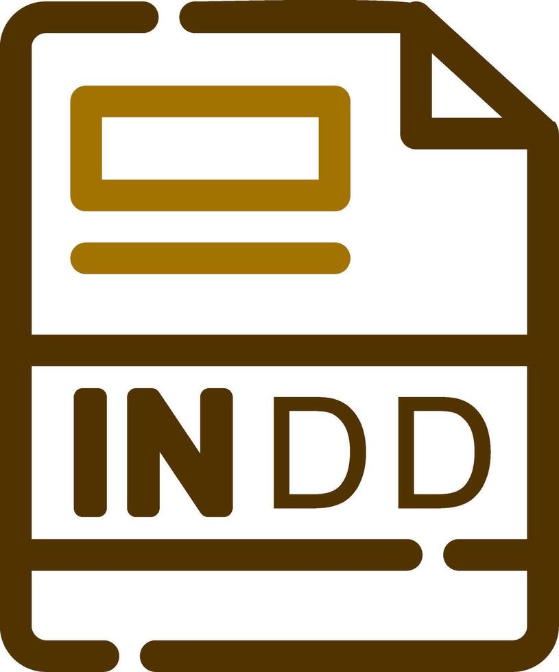 INDD Creative Icon Design vector