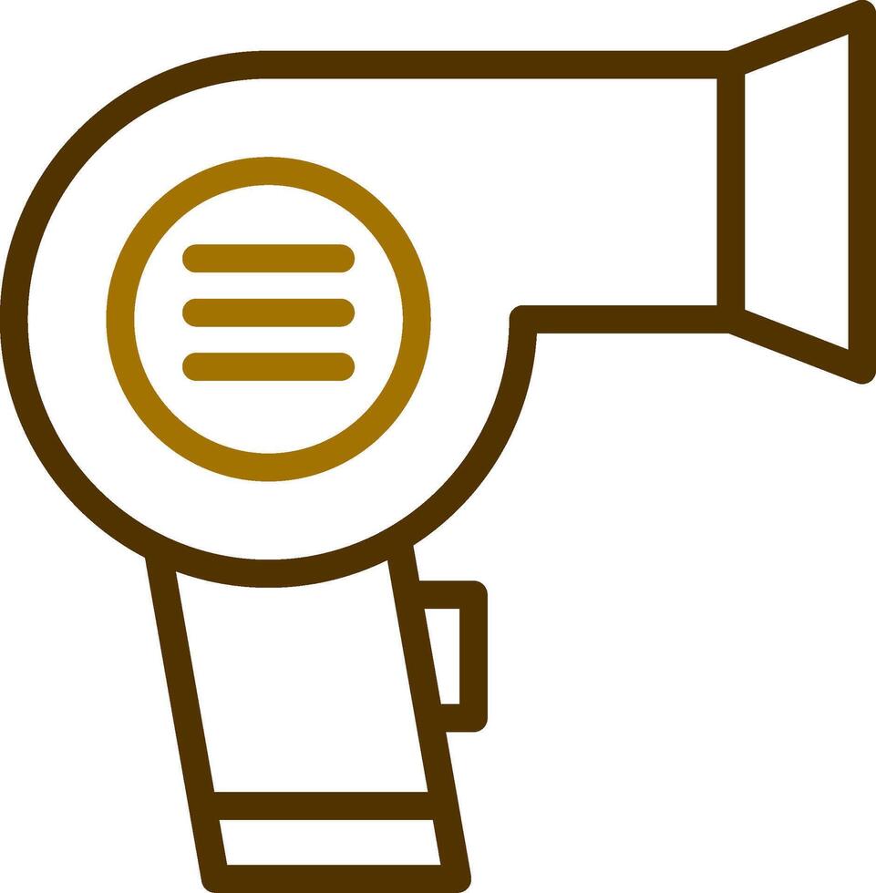 Hair Dryer Creative Icon Design vector