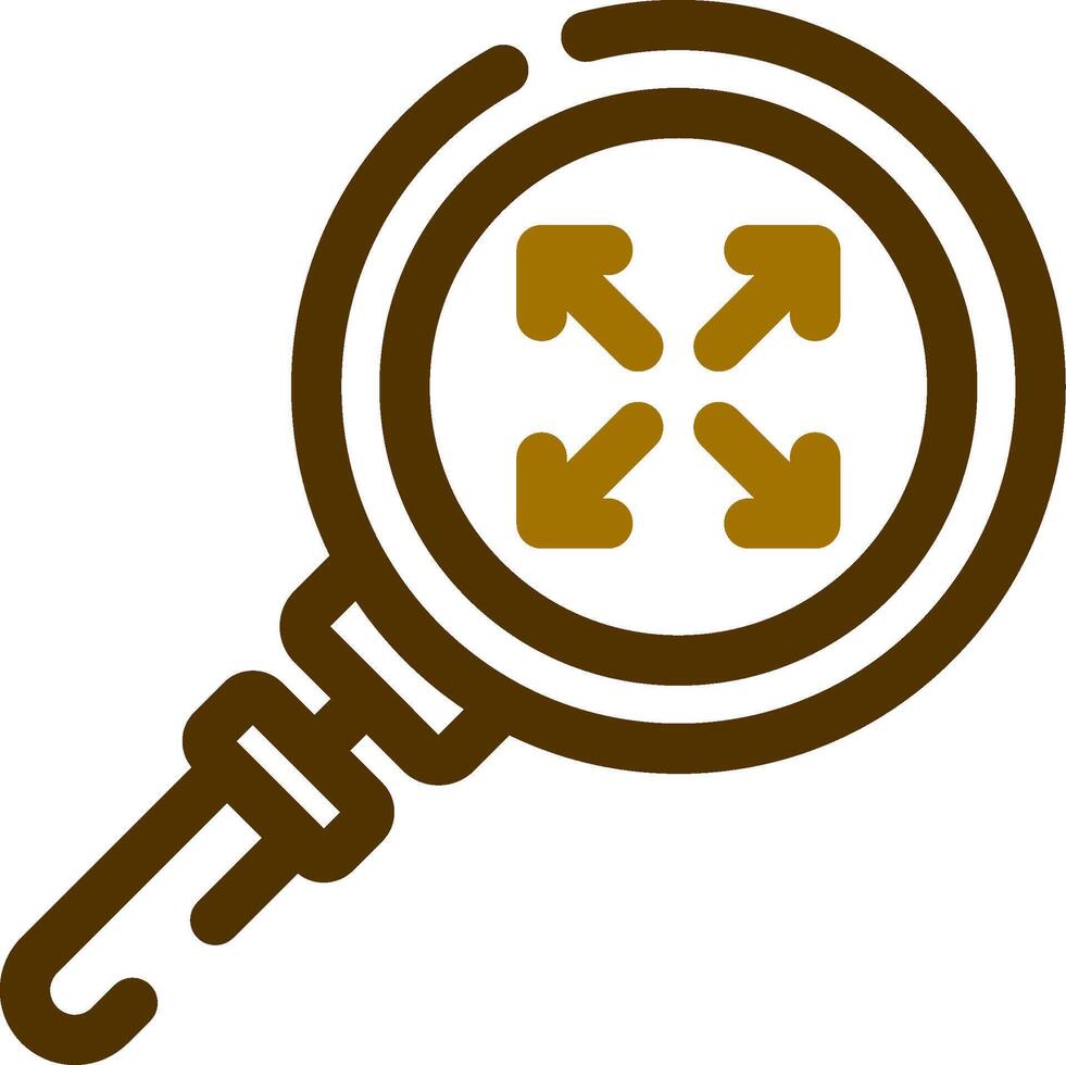 Zoom In Creative Icon Design vector