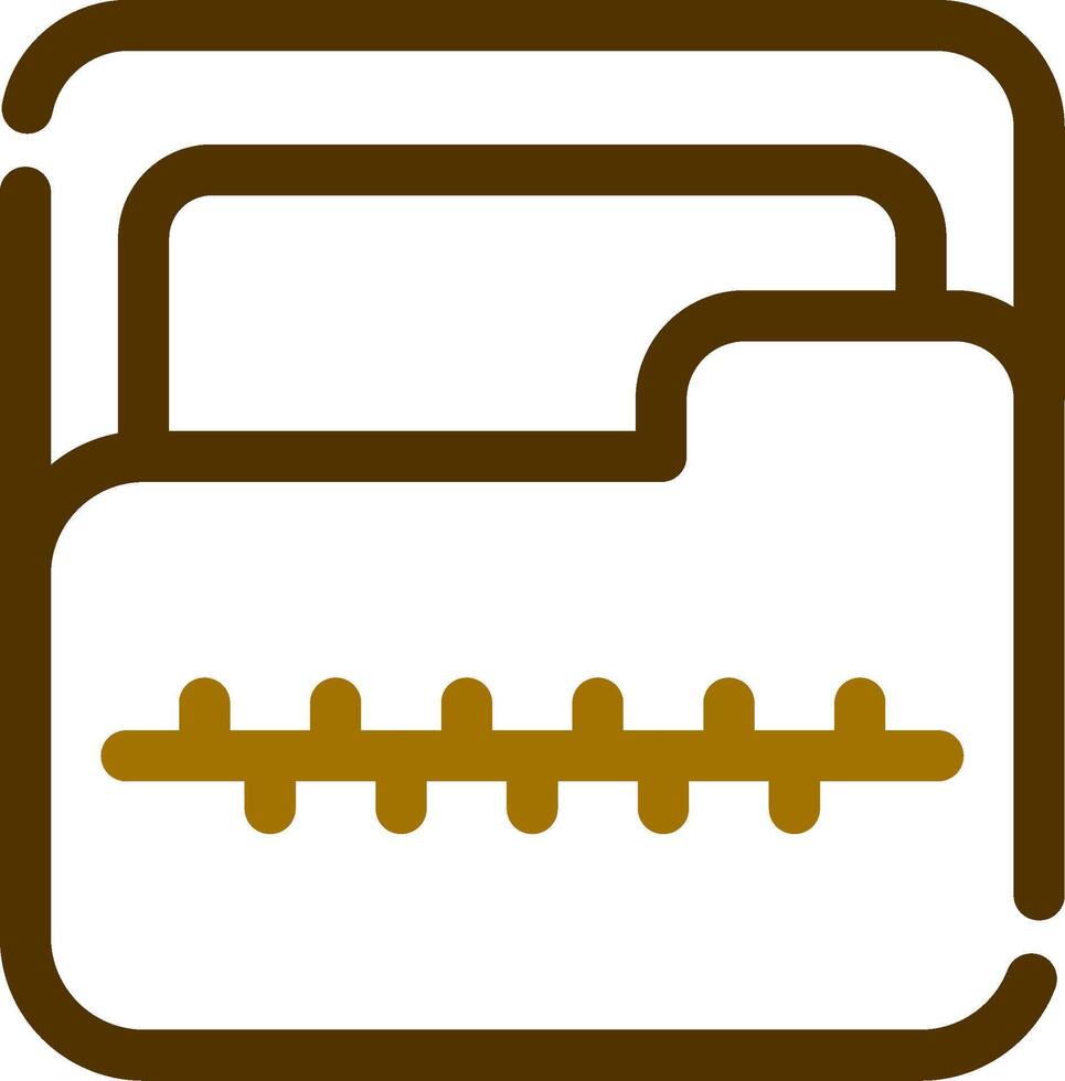 Zip Folder Creative Icon Design vector