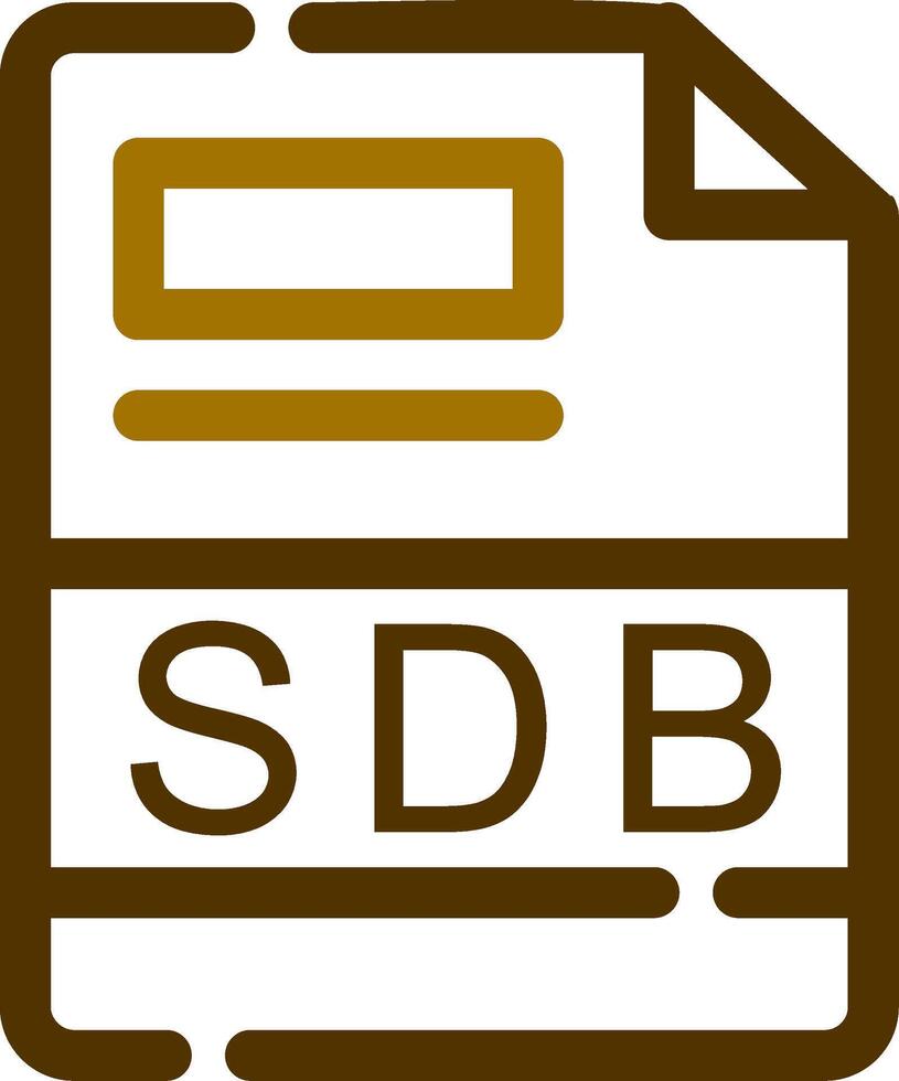 sdb creativo icono diseño vector