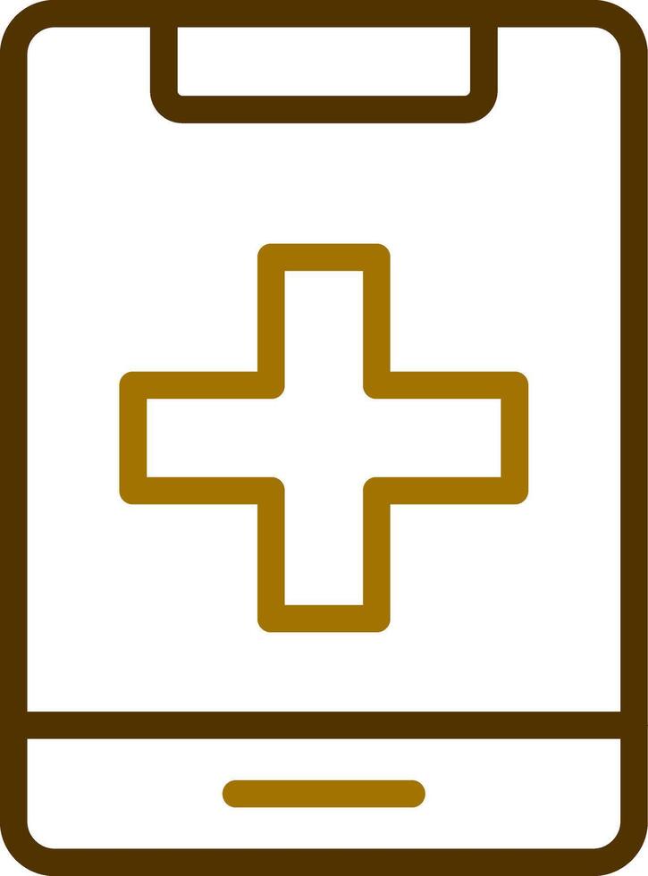 médico teléfono creativo icono diseño vector