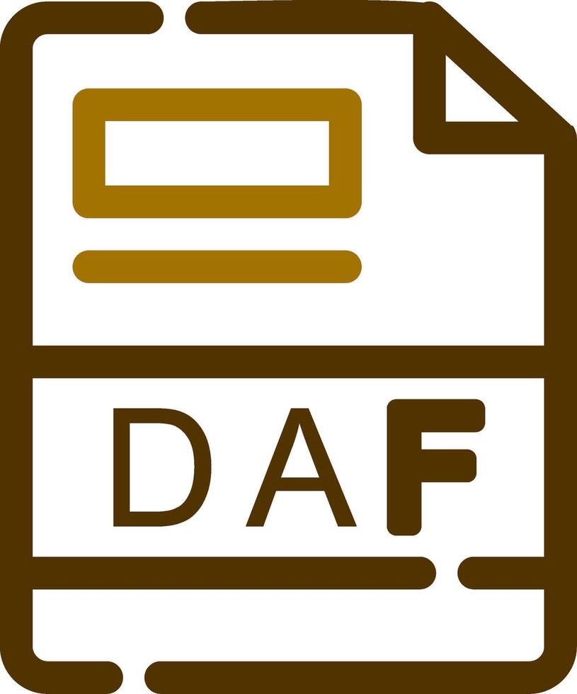 diseño de icono creativo daf vector