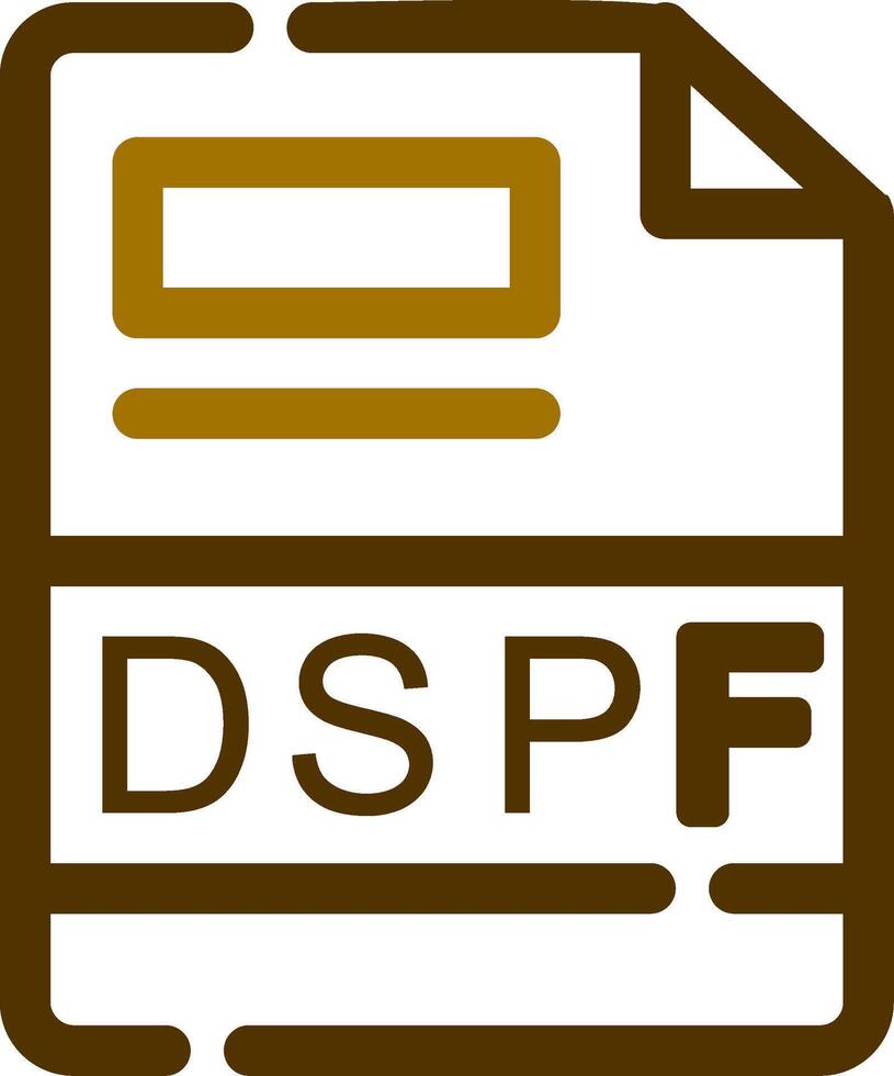 dspf creativo icono diseño vector