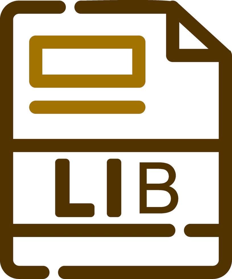 LIB Creative Icon Design vector