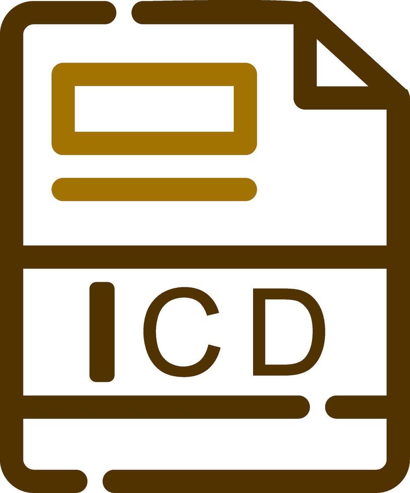 icd creativo icono diseño vector