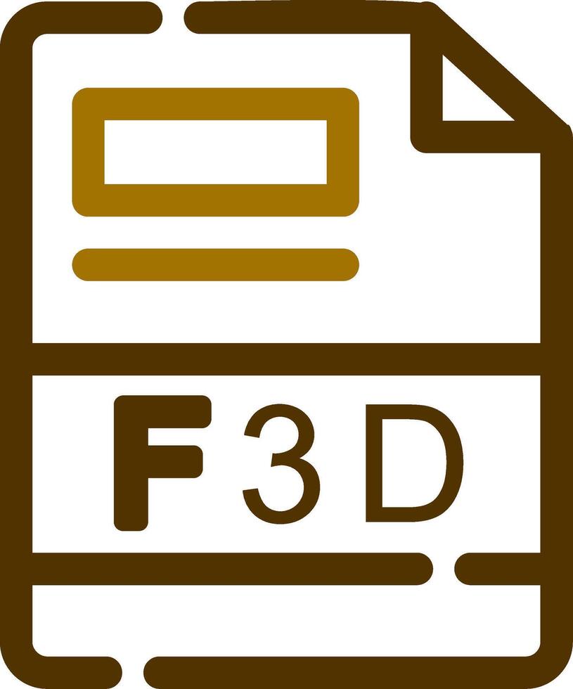 f3d creativo icono diseño vector