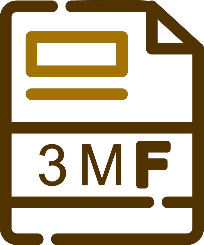 3mf creativo icono diseño vector