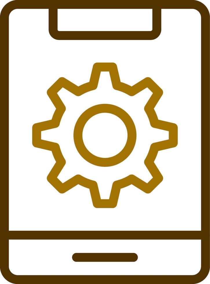 Mobile Setting Creative Icon Design vector