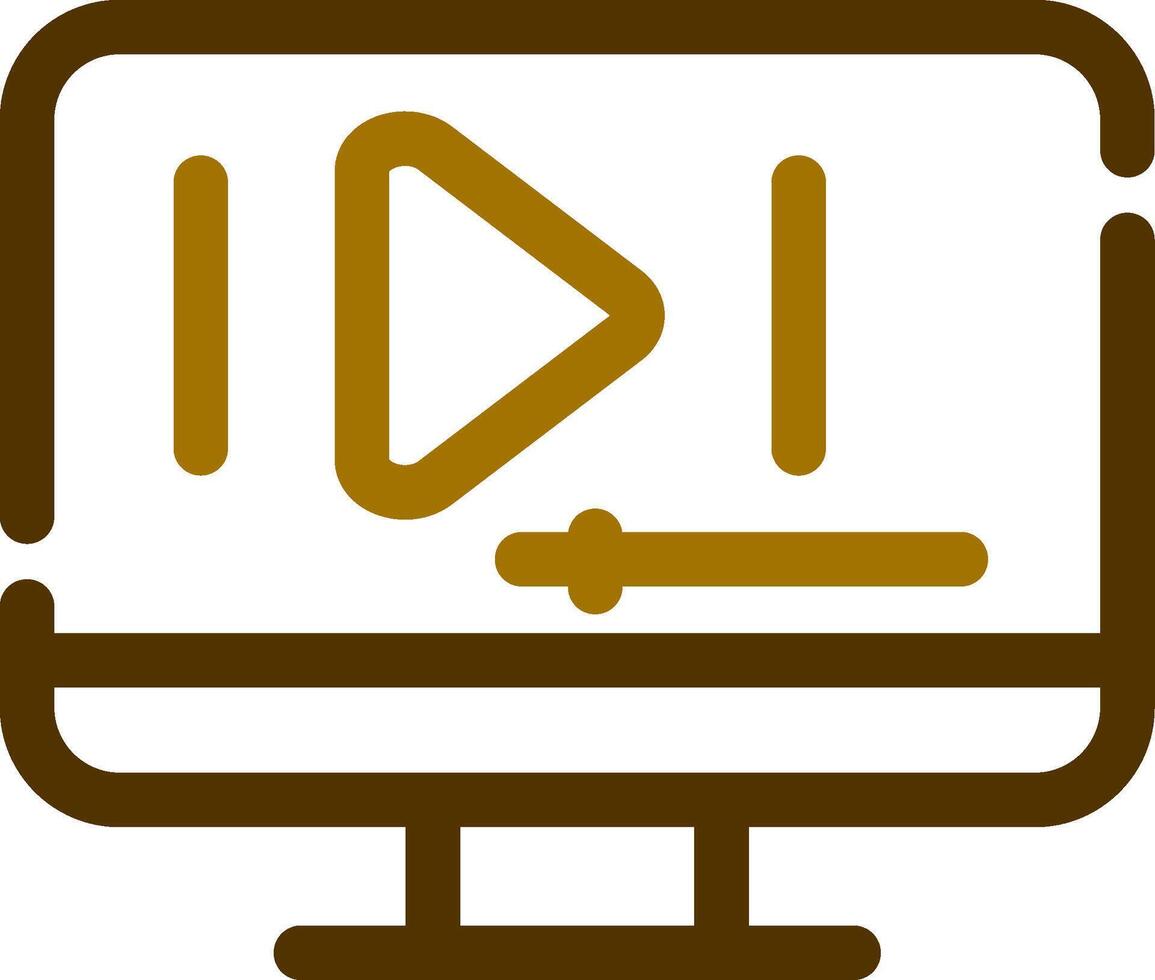 Video Play Creative Icon Design vector