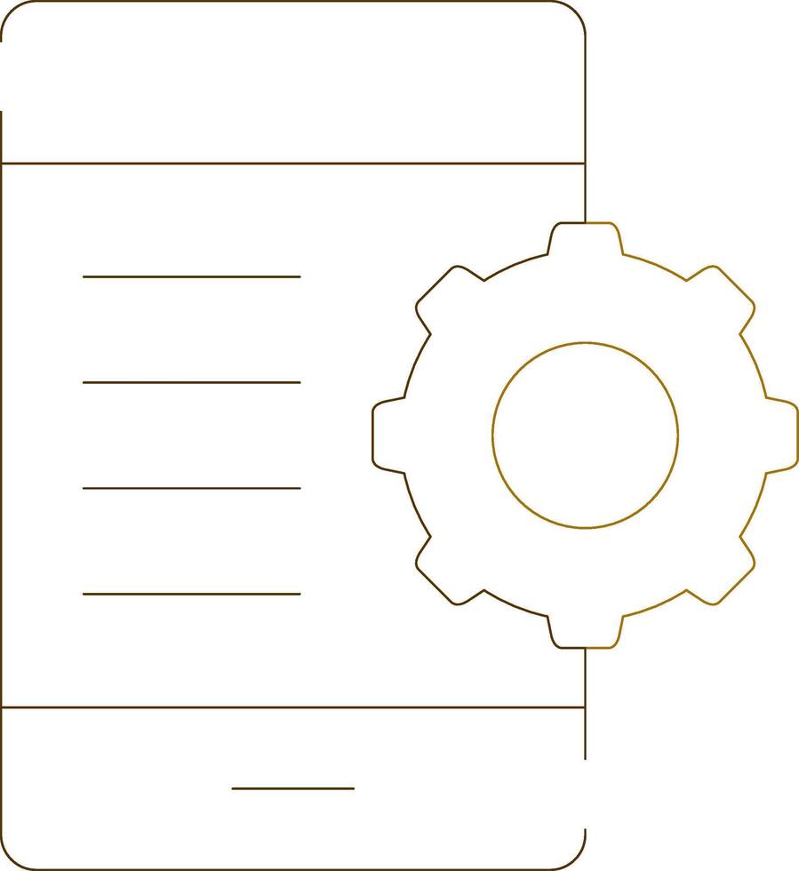 Mobile Setting Creative Icon Design vector