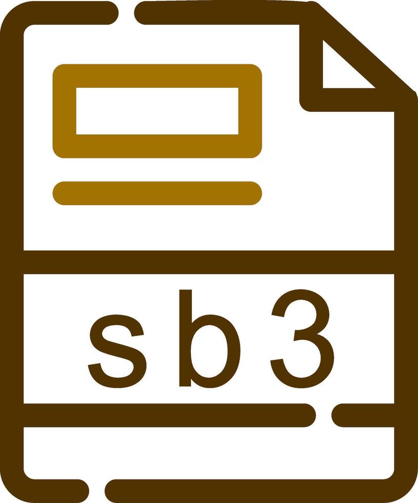 sb3 creativo icono diseño vector