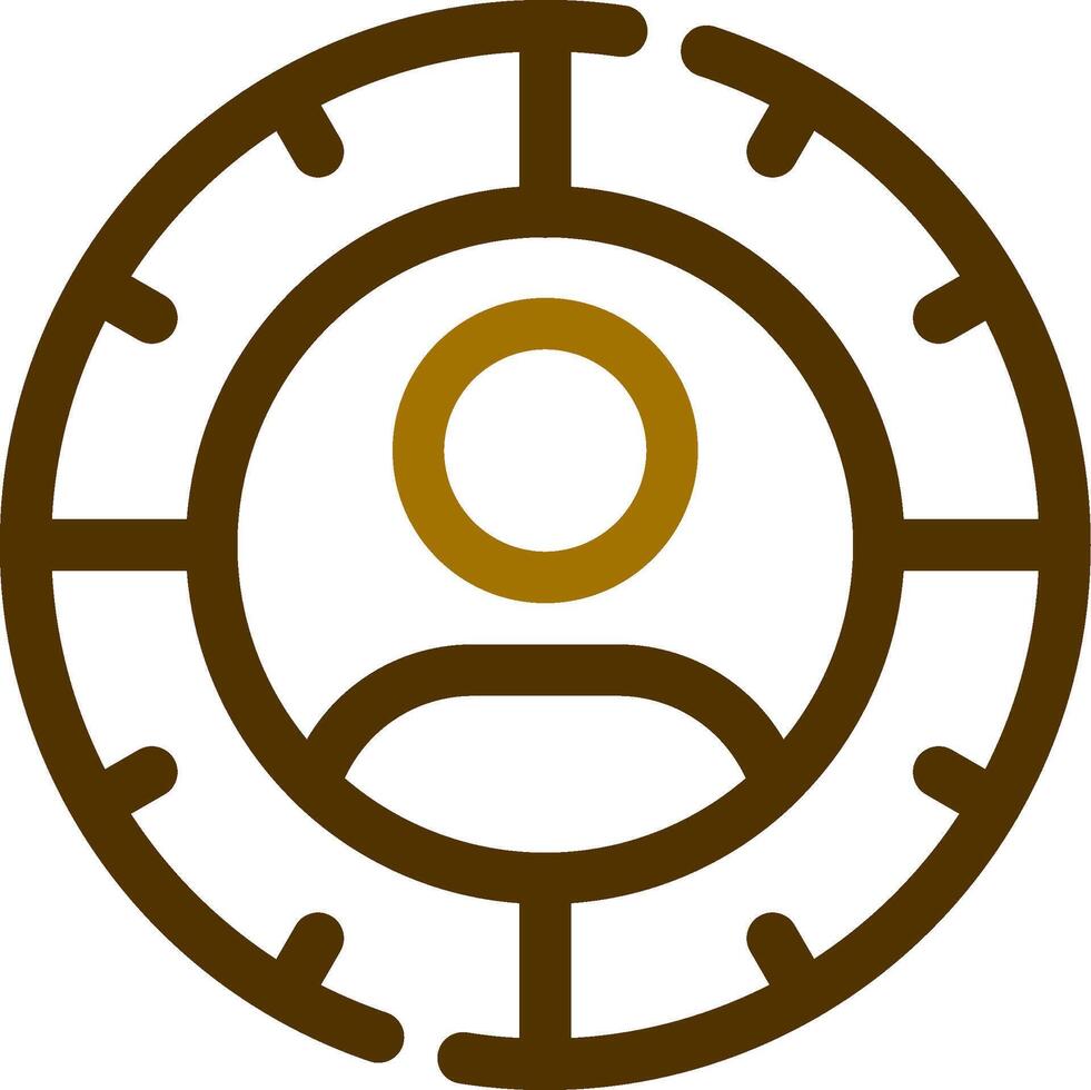 Target Audience Creative Icon Design vector