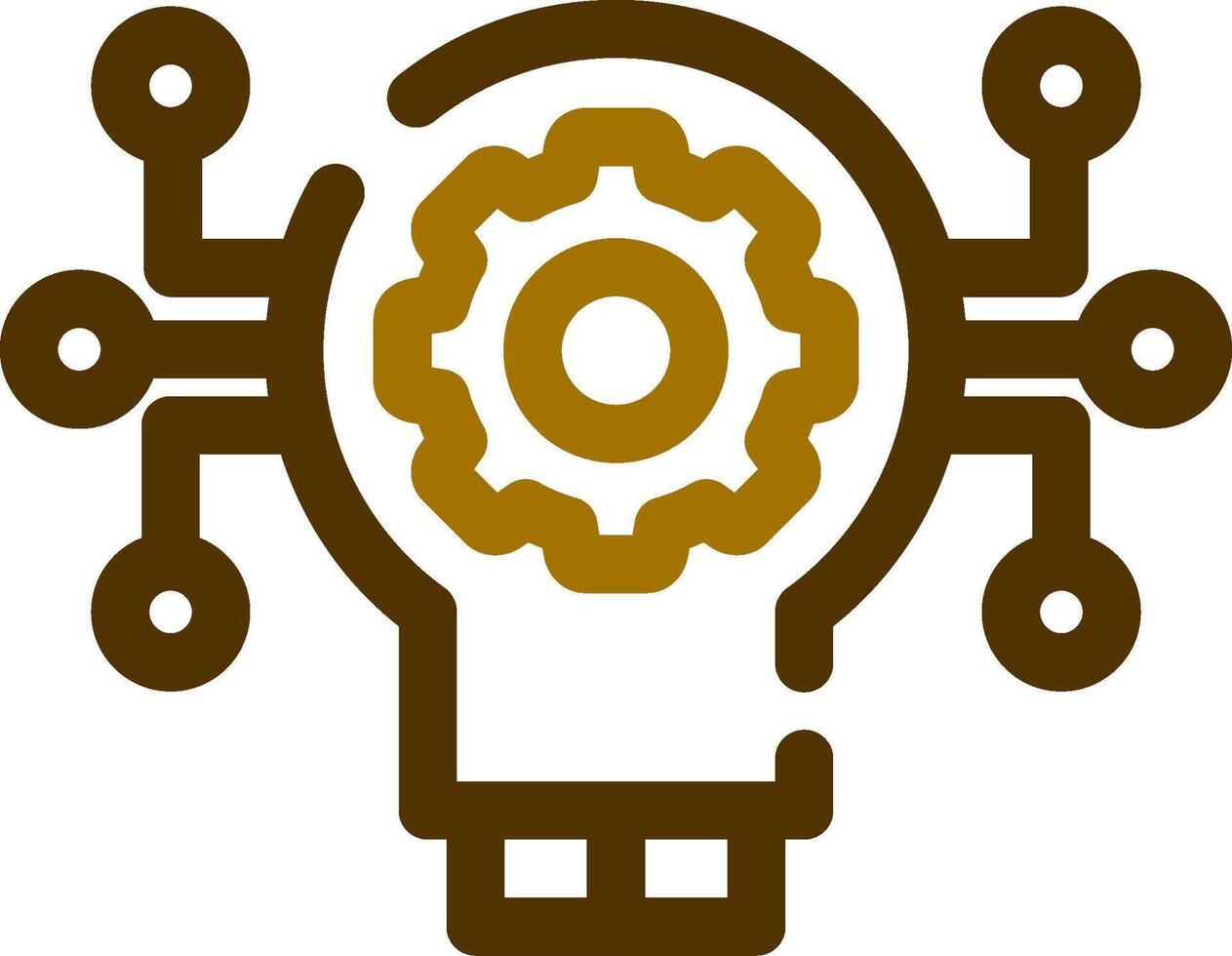 Technology Disruption Creative Icon Design vector