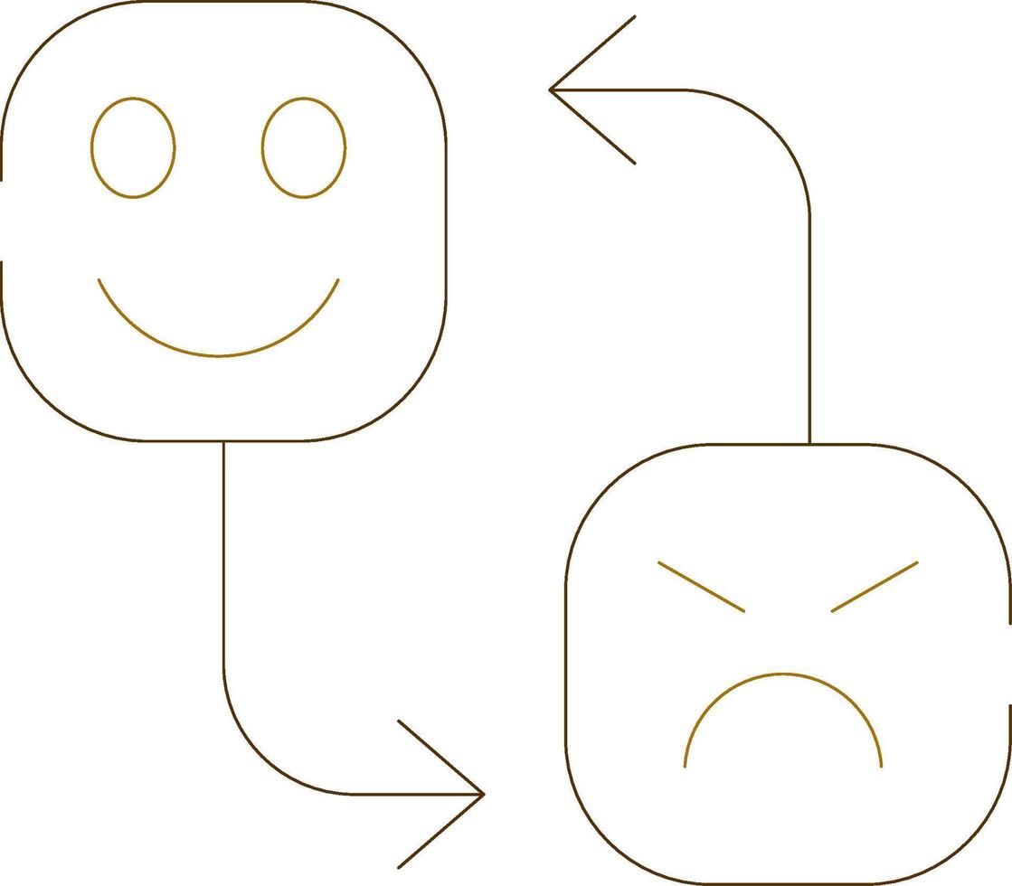 Mood Swing Creative Icon Design vector