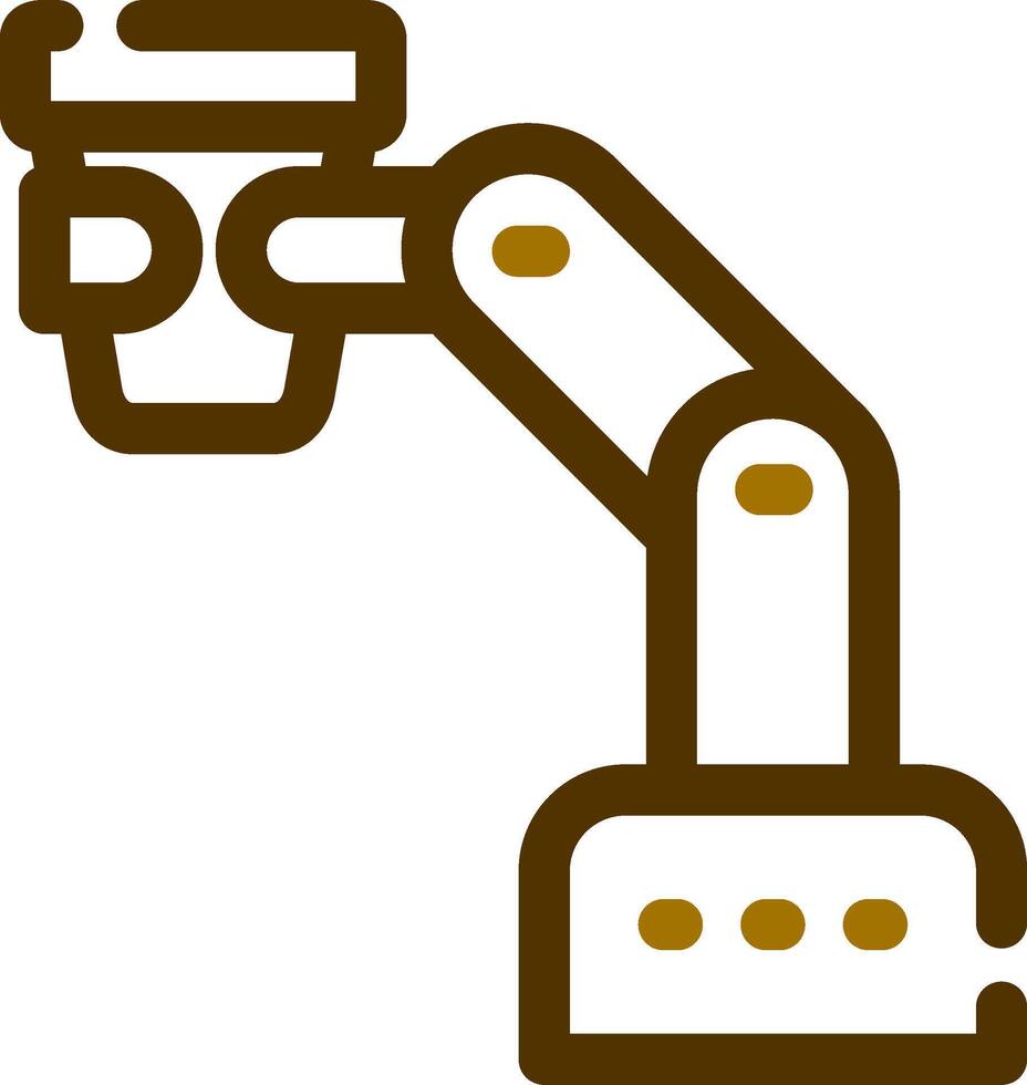 Robot Barista Creative Icon Design vector