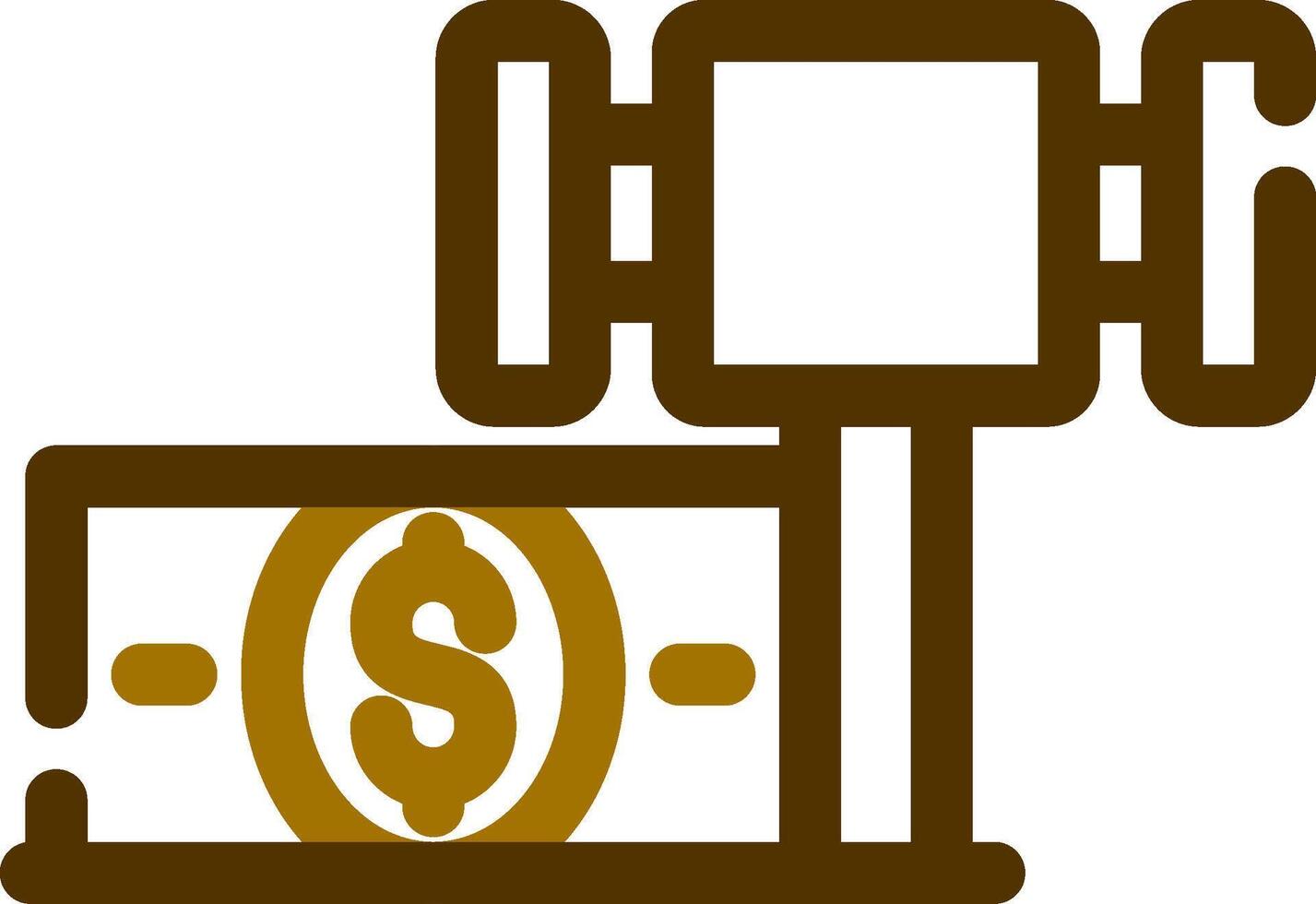 Bankruptcy Creative Icon Design vector