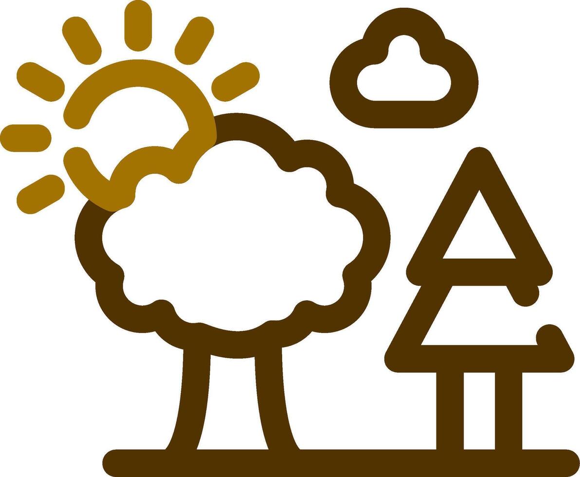 Trees Creative Icon Design vector