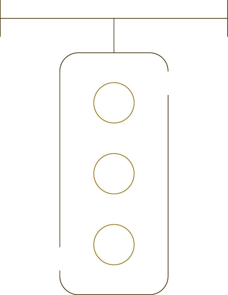 Traffic Light Creative Icon Design vector