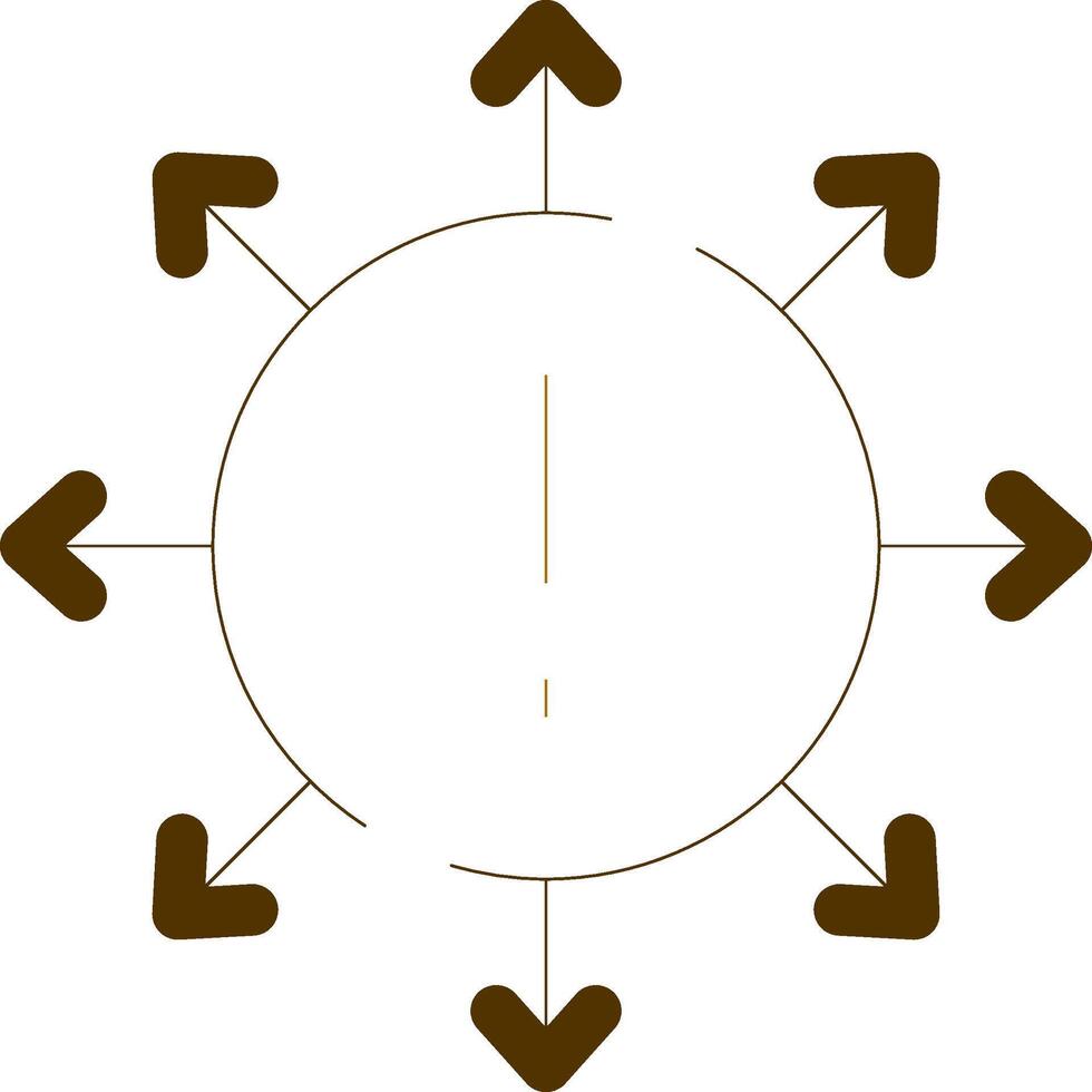 Diversification Creative Icon Design vector