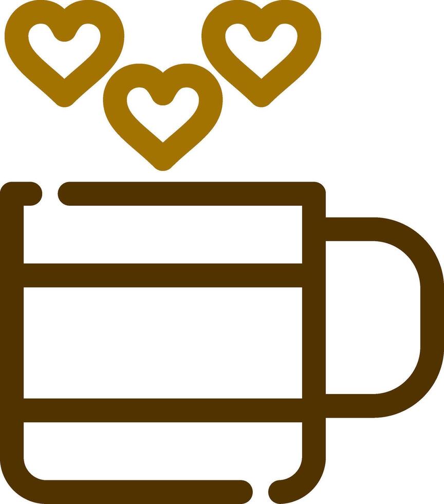 amor té creativo icono diseño vector