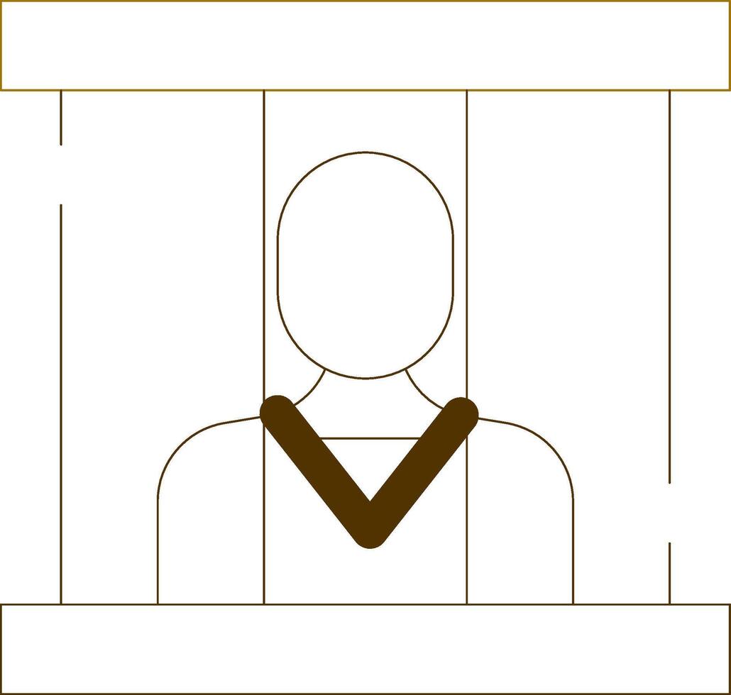 Prisoner Creative Icon Design vector