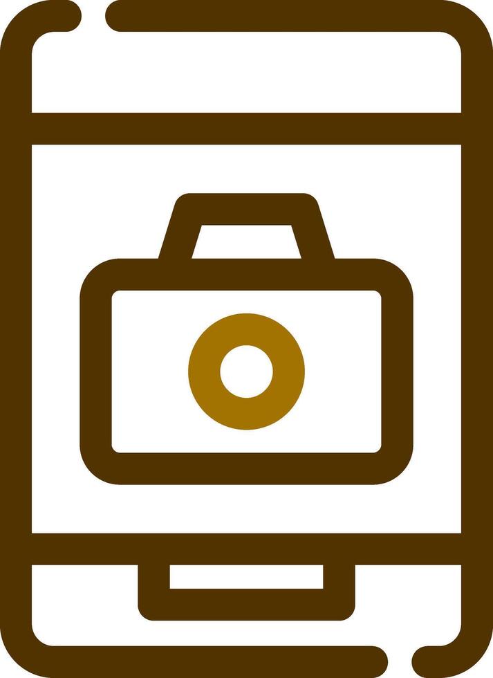 Phone Camera Creative Icon Design vector