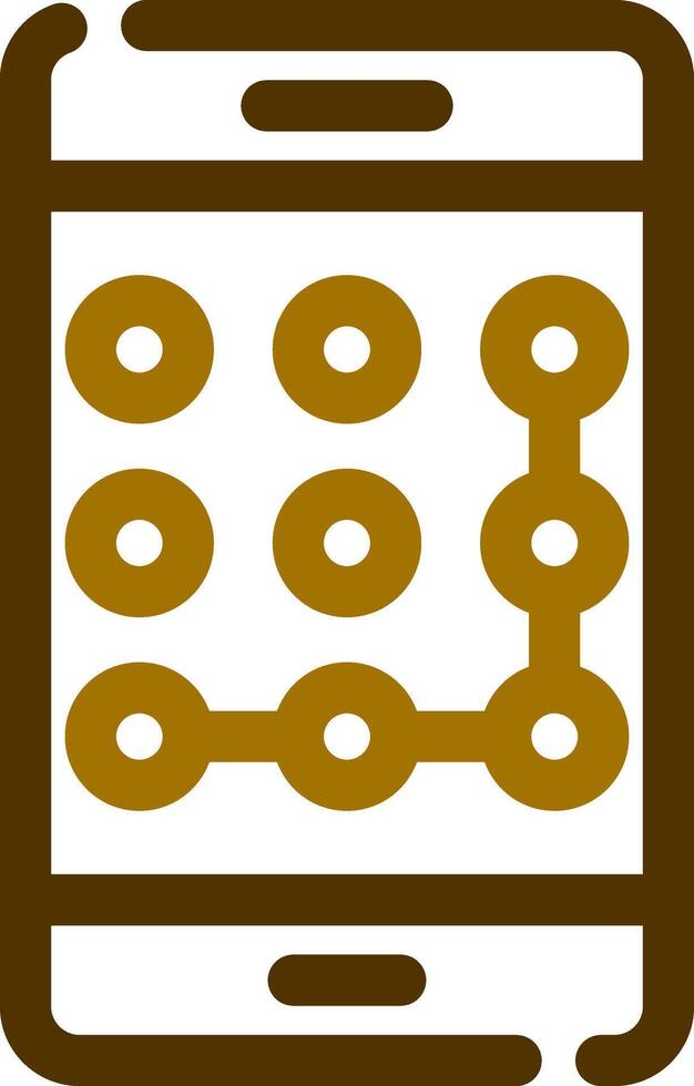 Pattern Lock Creative Icon Design vector