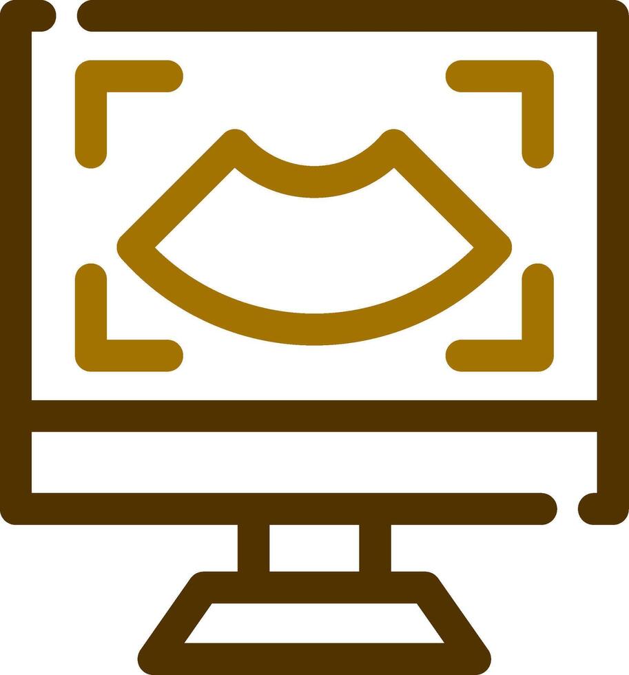 Ultrasound Creative Icon Design vector