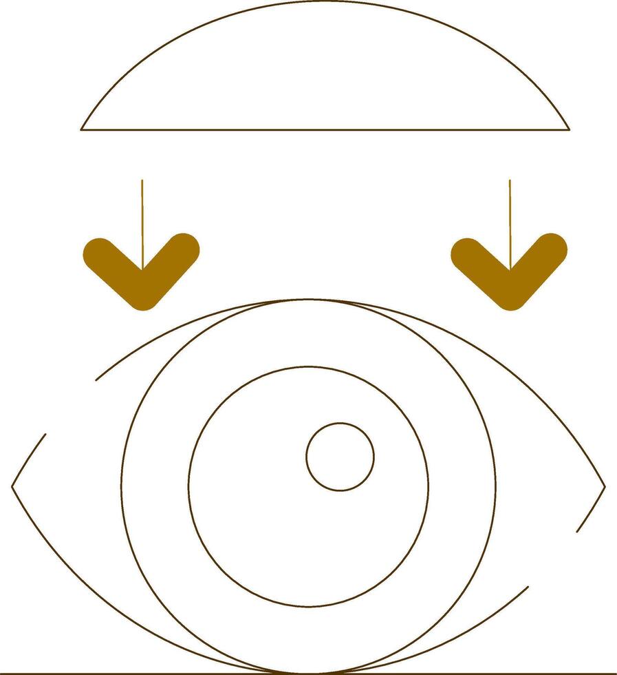 Rigid Contact Lenses Creative Icon Design vector