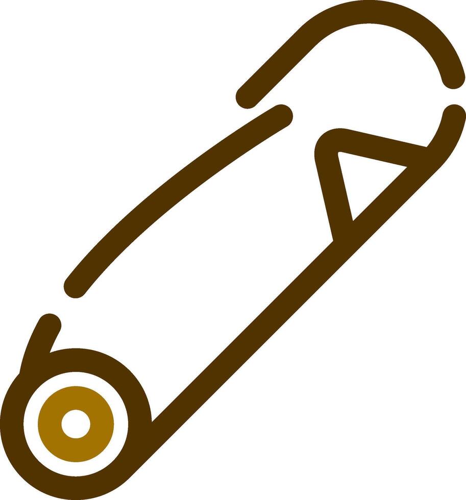 Safety Pin Creative Icon Design vector