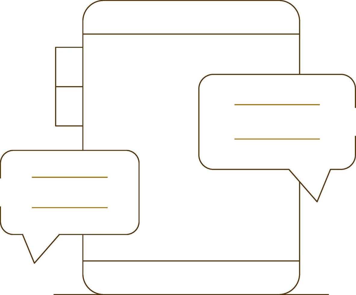 Online Chatting Creative Icon Design vector