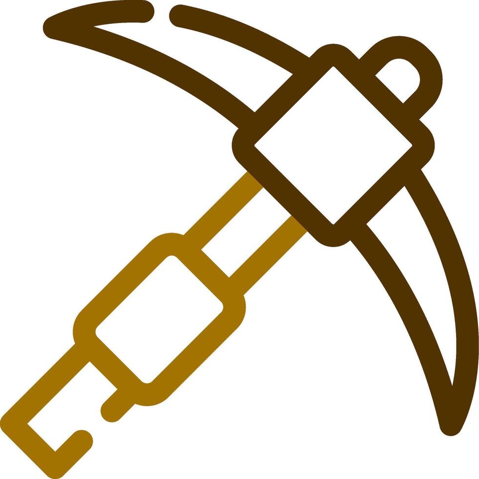 Pickaxe Creative Icon Design vector