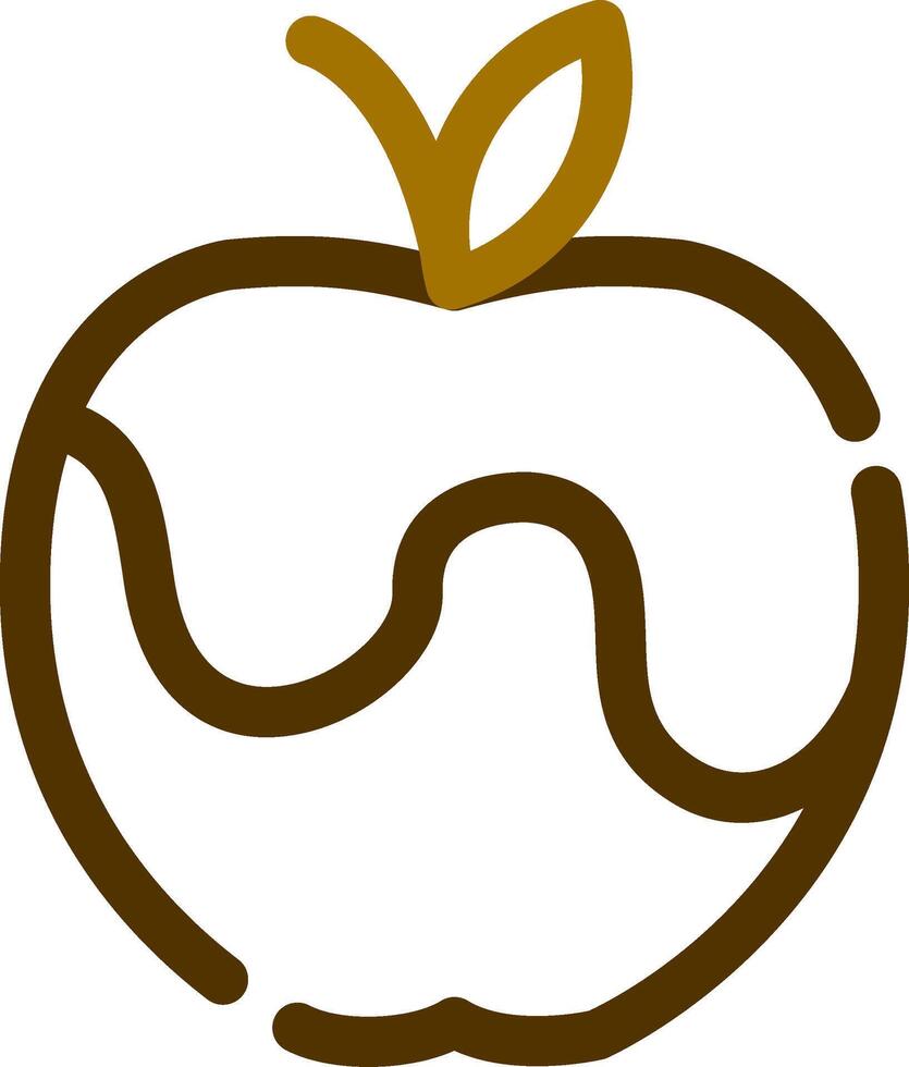 diseño de icono creativo de manzana vector