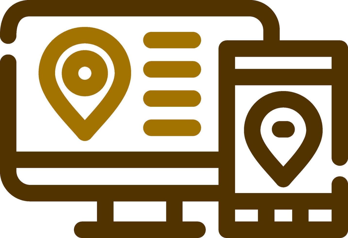 Multi Screen Marketing Creative Icon Design vector