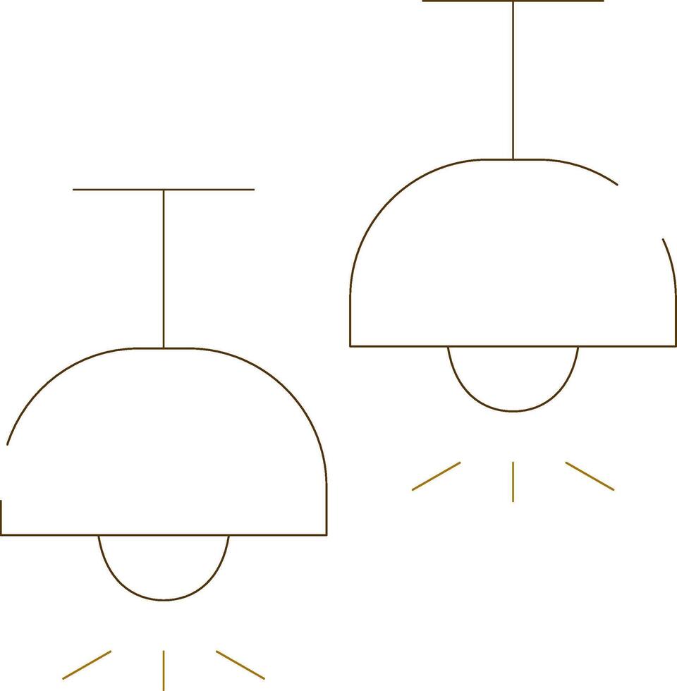 Ceiling Lamp Creative Icon Design vector