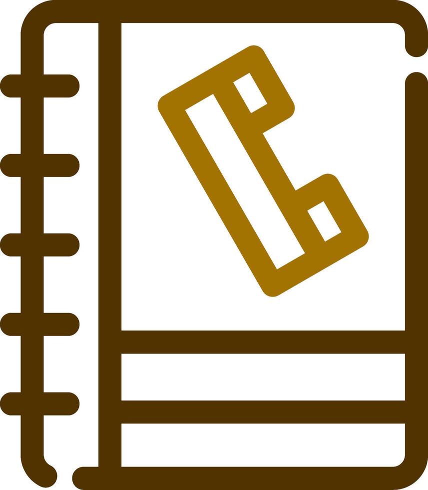 diseño de icono creativo de libreta de teléfonos vector