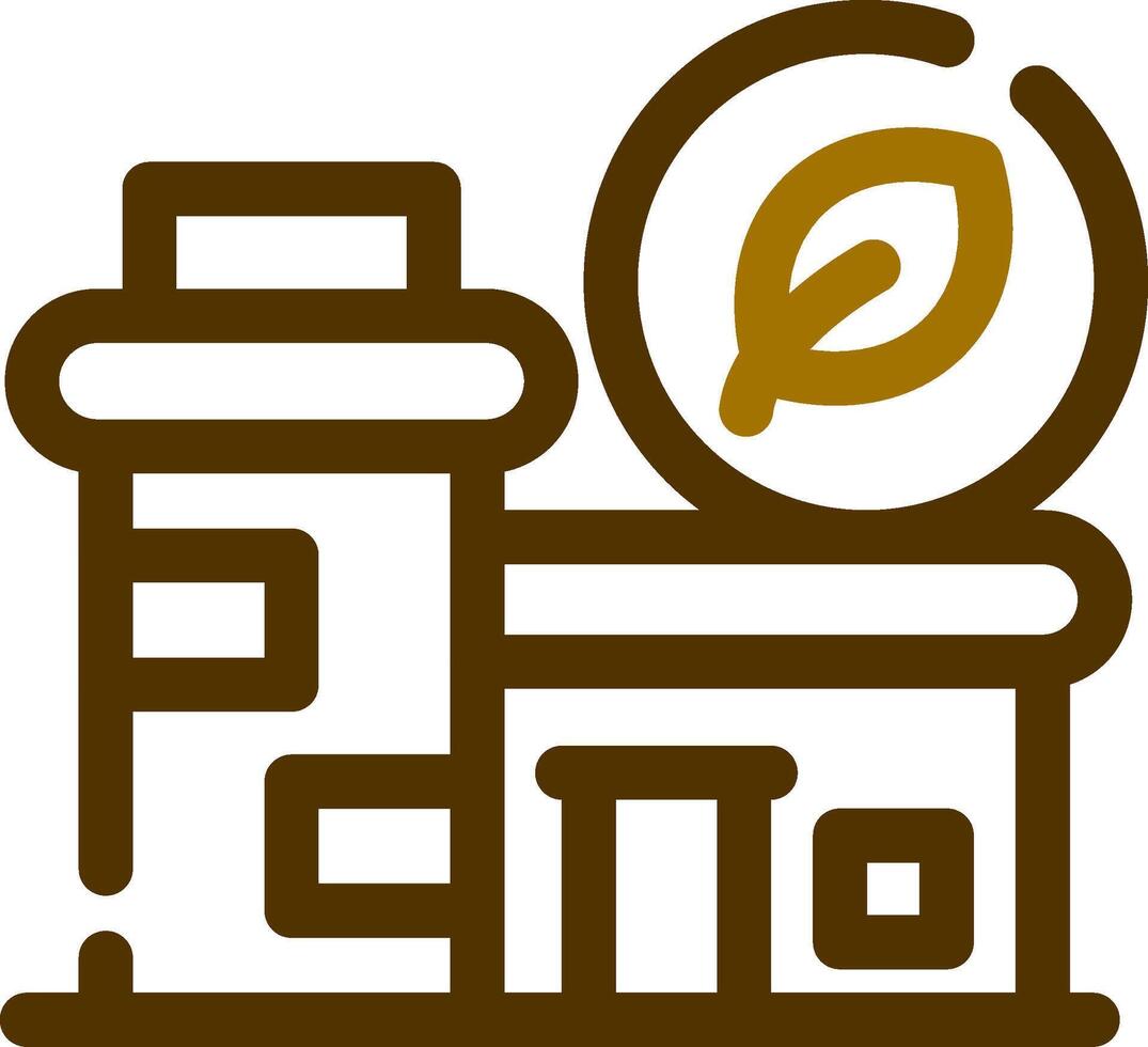 Eco Factory Creative Icon Design vector