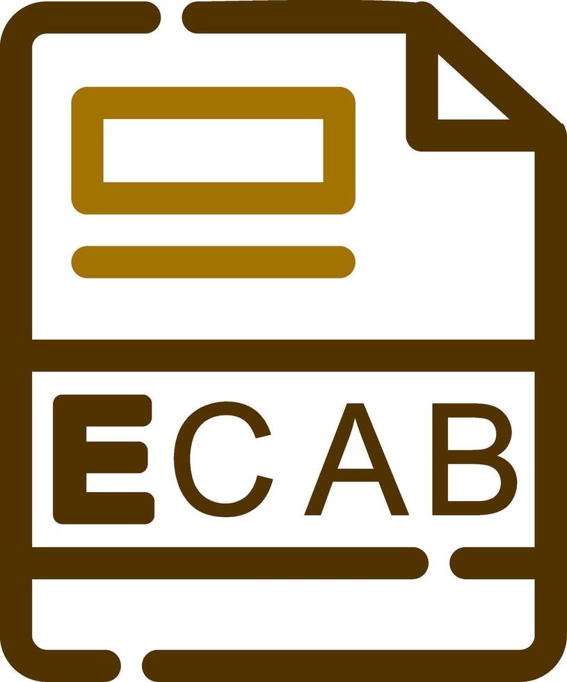 ecab creativo icono diseño vector