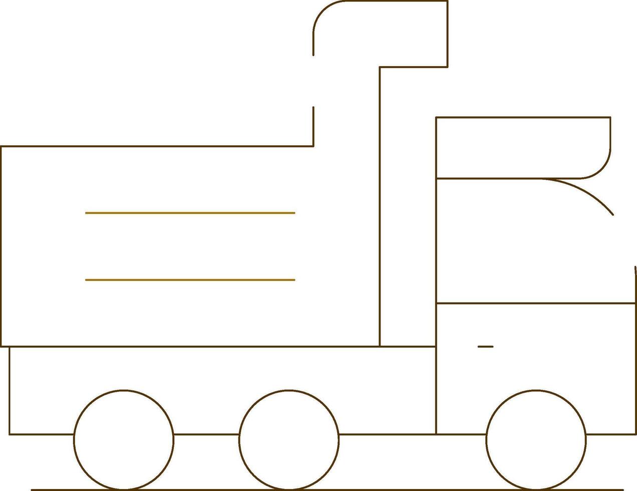 Dump Truck Creative Icon Design vector