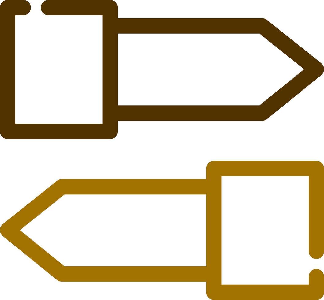 Sign Board Arrows Creative Icon Design vector